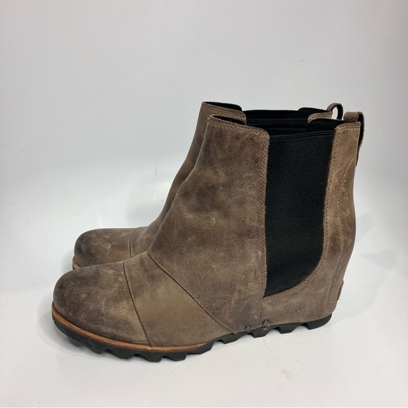Sorel Lea Wedge Booties leather size 10 - Picture 4 of 10